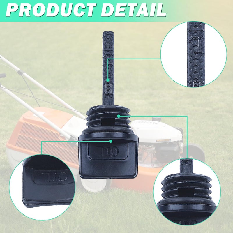 Adefol 3 Pack Oil Filler Dipstick for Honda GX160 GX200 GX120 GX140 GX110 Engine Generator Lawnmower 15600-ZE1-003, ADEFOL Oil Filler Cap Compatible with Stens 125-692 - Image 4
